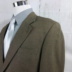 Zante Ultimo 42L Brown Birdseye Suit Blazer Sports